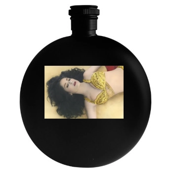 Salma Hayek Round Flask