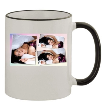 Salma Hayek 11oz Colored Rim & Handle Mug