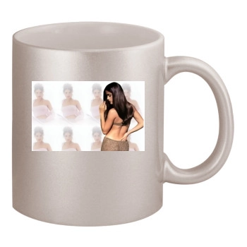 Salma Hayek 11oz Metallic Silver Mug