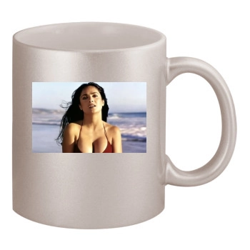 Salma Hayek 11oz Metallic Silver Mug