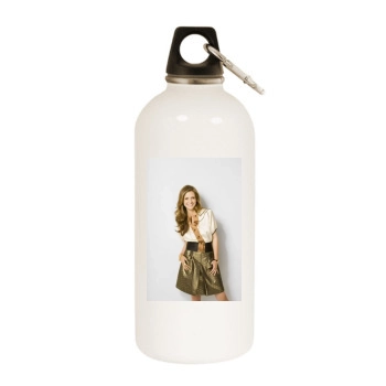 Sarah Michelle Gellar White Water Bottle With Carabiner