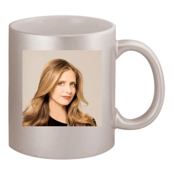 Sarah Michelle Gellar 11oz Metallic Silver Mug