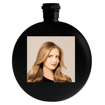 Sarah Michelle Gellar Round Flask