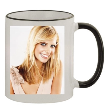 Sarah Michelle Gellar 11oz Colored Rim & Handle Mug