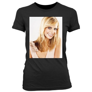 Sarah Michelle Gellar Women's Junior Cut Crewneck T-Shirt