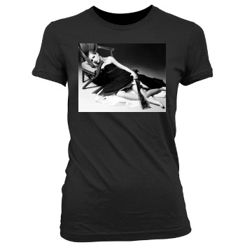 Sarah Michelle Gellar Women's Junior Cut Crewneck T-Shirt