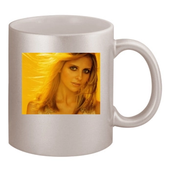 Sarah Michelle Gellar 11oz Metallic Silver Mug