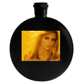 Sarah Michelle Gellar Round Flask