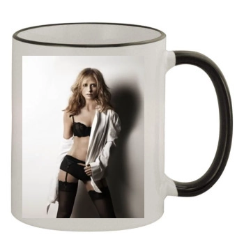 Sarah Michelle Gellar 11oz Colored Rim & Handle Mug