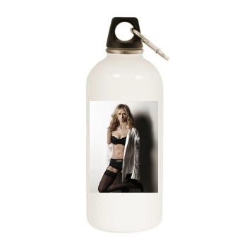 Sarah Michelle Gellar White Water Bottle With Carabiner