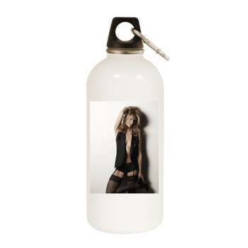 Sarah Michelle Gellar White Water Bottle With Carabiner