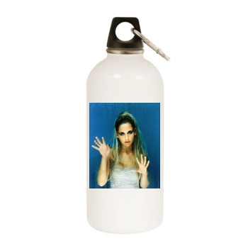 Sarah Michelle Gellar White Water Bottle With Carabiner