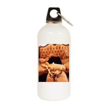 Sarah Michelle Gellar White Water Bottle With Carabiner