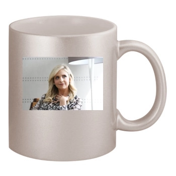 Sarah Michelle Gellar 11oz Metallic Silver Mug