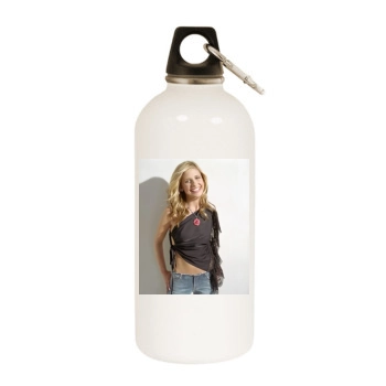 Sarah Michelle Gellar White Water Bottle With Carabiner