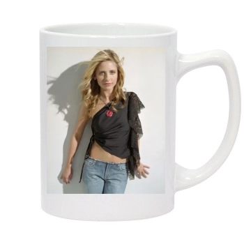 Sarah Michelle Gellar 14oz White Statesman Mug