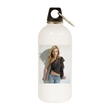 Sarah Michelle Gellar White Water Bottle With Carabiner