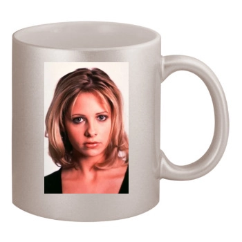 Sarah Michelle Gellar 11oz Metallic Silver Mug