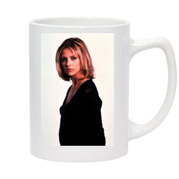 Sarah Michelle Gellar 14oz White Statesman Mug