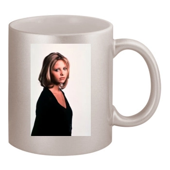 Sarah Michelle Gellar 11oz Metallic Silver Mug