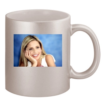 Sarah Michelle Gellar 11oz Metallic Silver Mug