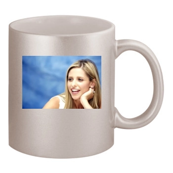 Sarah Michelle Gellar 11oz Metallic Silver Mug