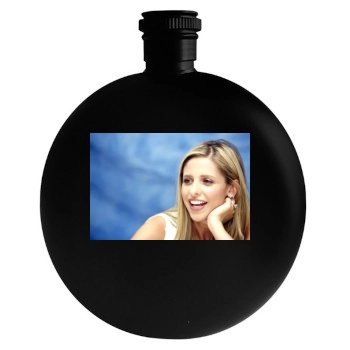 Sarah Michelle Gellar Round Flask