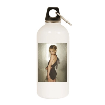 Sarah Michelle Gellar White Water Bottle With Carabiner