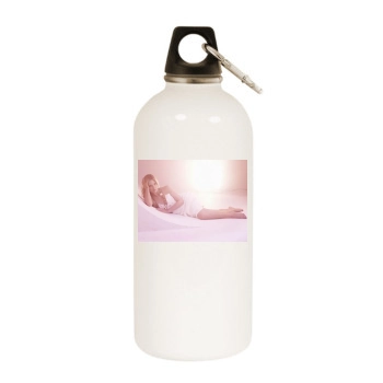 Sarah Michelle Gellar White Water Bottle With Carabiner