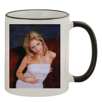 Sarah Michelle Gellar 11oz Colored Rim & Handle Mug