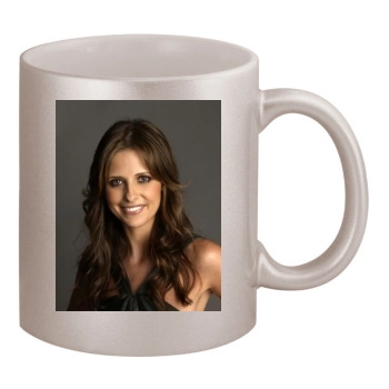 Sarah Michelle Gellar 11oz Metallic Silver Mug