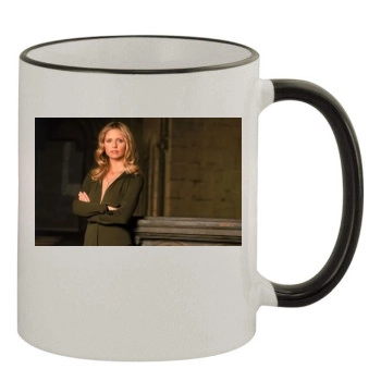 Sarah Michelle Gellar 11oz Colored Rim & Handle Mug