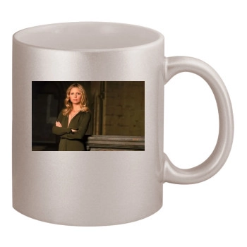 Sarah Michelle Gellar 11oz Metallic Silver Mug