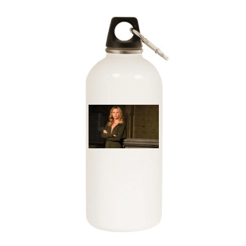 Sarah Michelle Gellar White Water Bottle With Carabiner