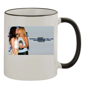 Sarah Michelle Gellar 11oz Colored Rim & Handle Mug