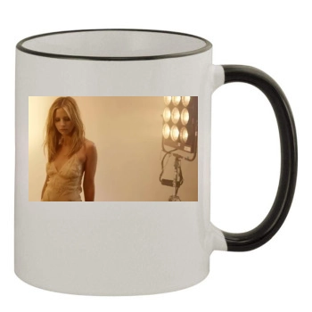 Sarah Michelle Gellar 11oz Colored Rim & Handle Mug