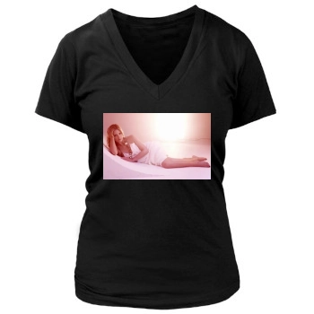 Sarah Michelle Gellar Women's Deep V-Neck TShirt