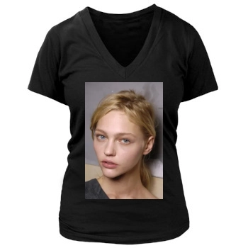 Sasha Pivovarova Women's Deep V-Neck TShirt