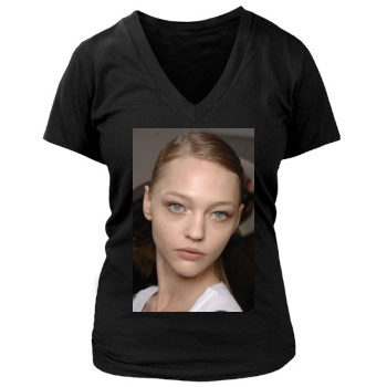 Sasha Pivovarova Women's Deep V-Neck TShirt