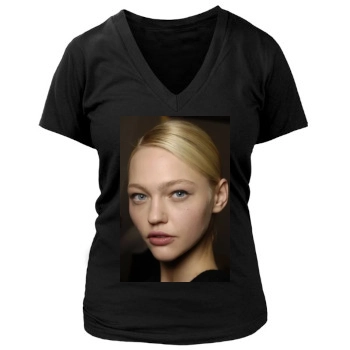 Sasha Pivovarova Women's Deep V-Neck TShirt