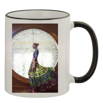 Sasha Pivovarova 11oz Colored Rim & Handle Mug