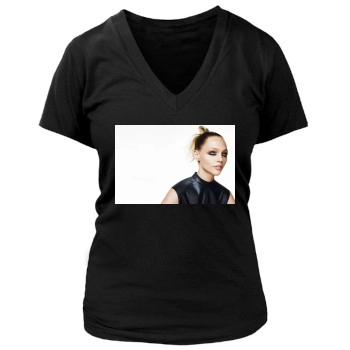 Sasha Pivovarova Women's Deep V-Neck TShirt