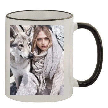 Sasha Pivovarova 11oz Colored Rim & Handle Mug