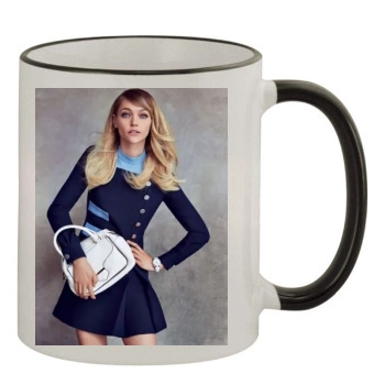 Sasha Pivovarova 11oz Colored Rim & Handle Mug