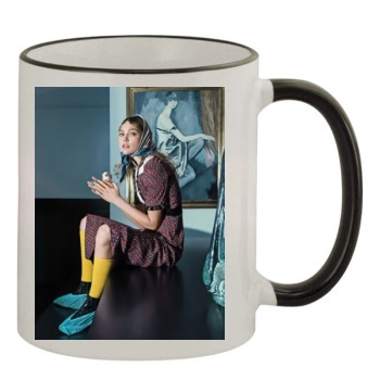 Sasha Pivovarova 11oz Colored Rim & Handle Mug