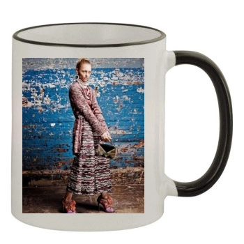 Sasha Pivovarova 11oz Colored Rim & Handle Mug