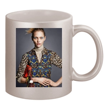 Sasha Pivovarova 11oz Metallic Silver Mug