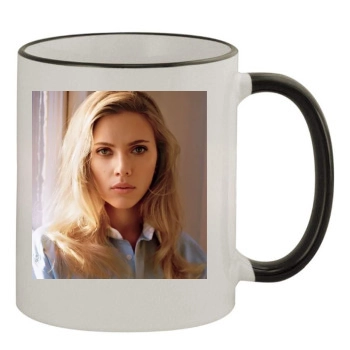 Scarlett Johansson 11oz Colored Rim & Handle Mug