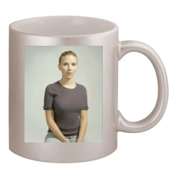 Scarlett Johansson 11oz Metallic Silver Mug