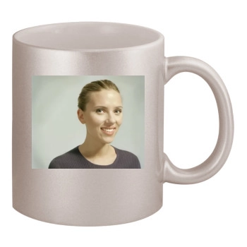 Scarlett Johansson 11oz Metallic Silver Mug